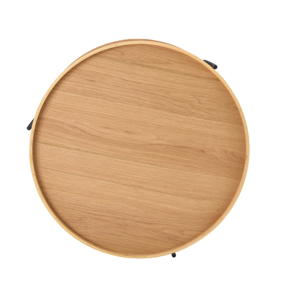 BT Giorgio Round Coffee Table with Shelf