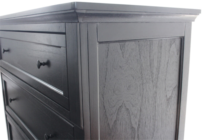 BT Pasadena Bedside Chest-Aged Black & Grey Sonoma