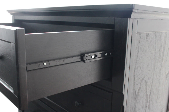 BT Pasadena Dresser Base-Aged Black & Grey Sonoma