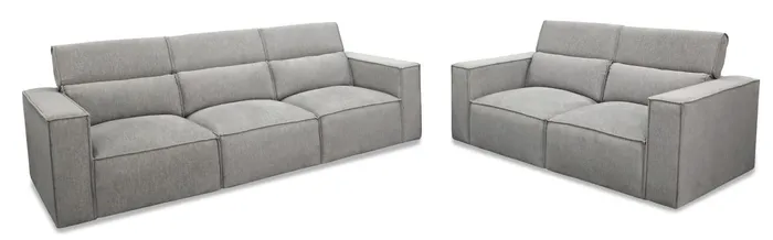 EL Balmain 3 Seater + 2 Seater Fabric Lounge