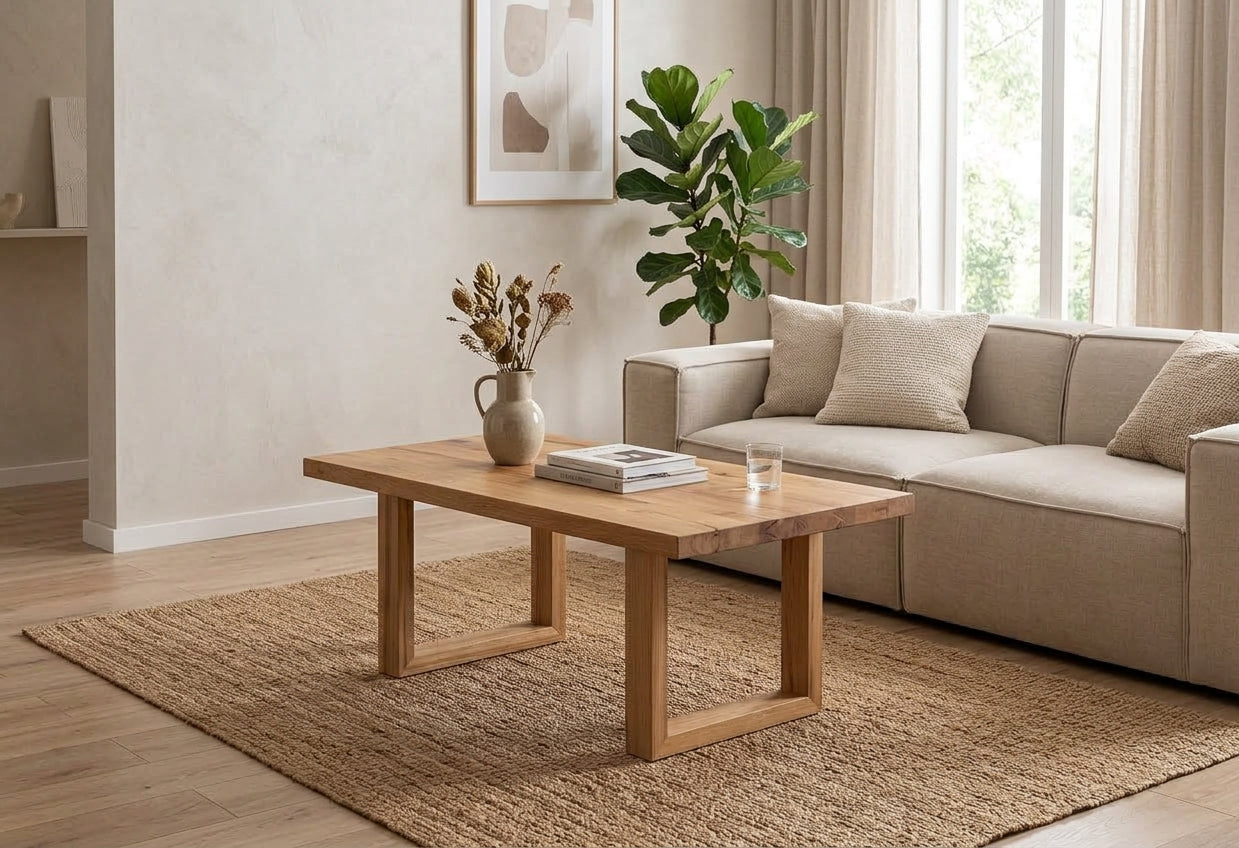MD Bright Solid Timber Coffee Table