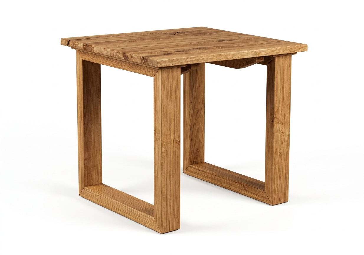MD Bright Solid Timber Lamp Table