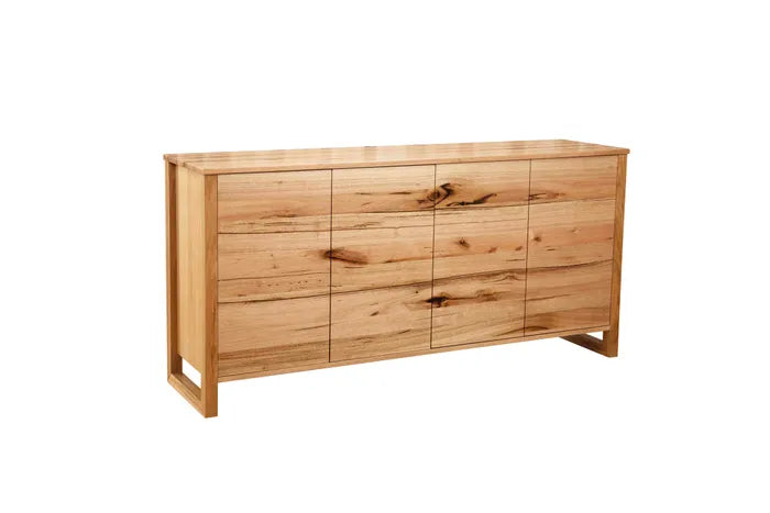 MD Bright Solid Timber 4 Door Buffet