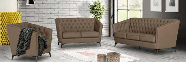 BT Tribeca Faux Leather Upholstered 3 Seater Sofa