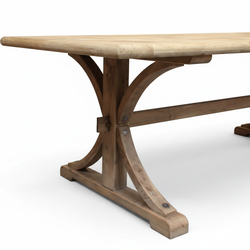 MF Brussels Recycled Elm Timber Dining Table