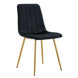 BT Theo 2 Faux Leather Upholstered Metal Leg Dining Chair