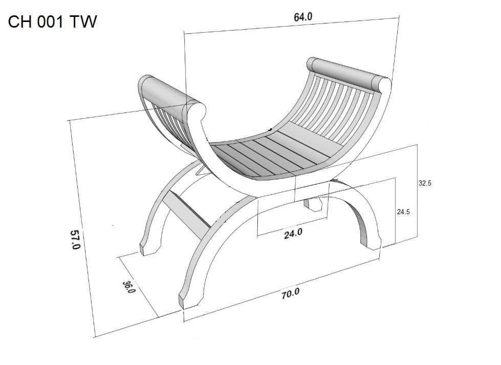 CT Nueva Maeve Solid Timber Single Seater Stool