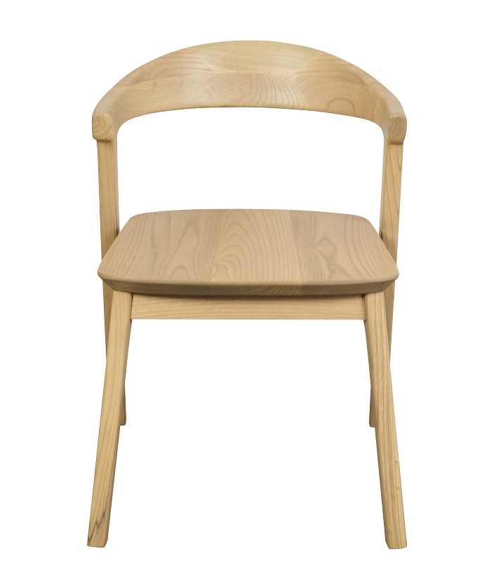 CT Fynn Solid Timber Dining Chair in Natural Finish Set of 2