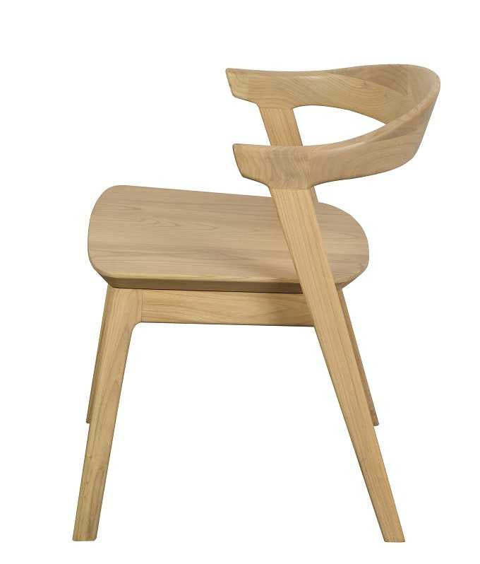 CT Fynn Oak Dining Chair in Natural Finish Set of 2