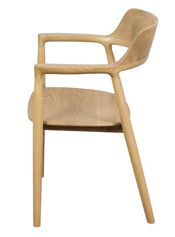 CT Nobu Oak Timber Dining Chair with Arm Rest