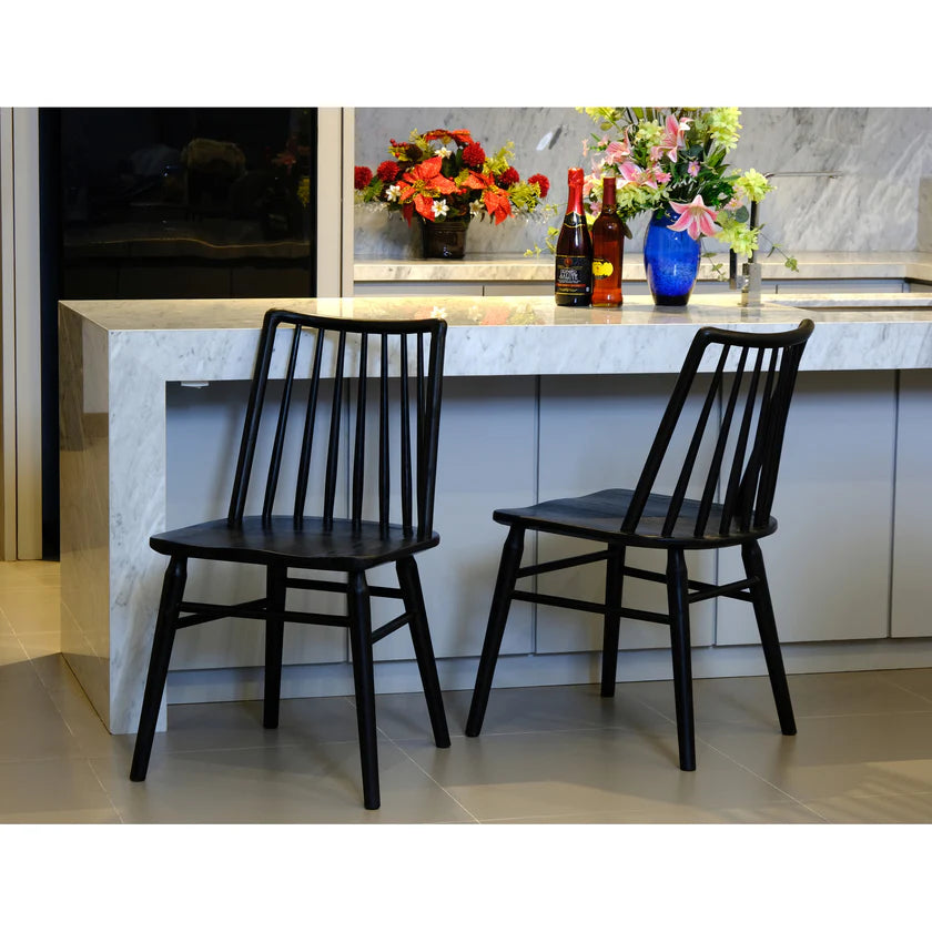 CT Riviera Solid Timber Dining Chair - Set of 2