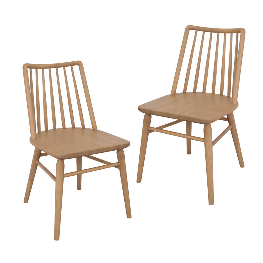 CT Riviera Solid Timber Dining Chair - Set of 2