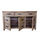 MF Recycled Elm Timber 3 Drawer 3 Door Buffet