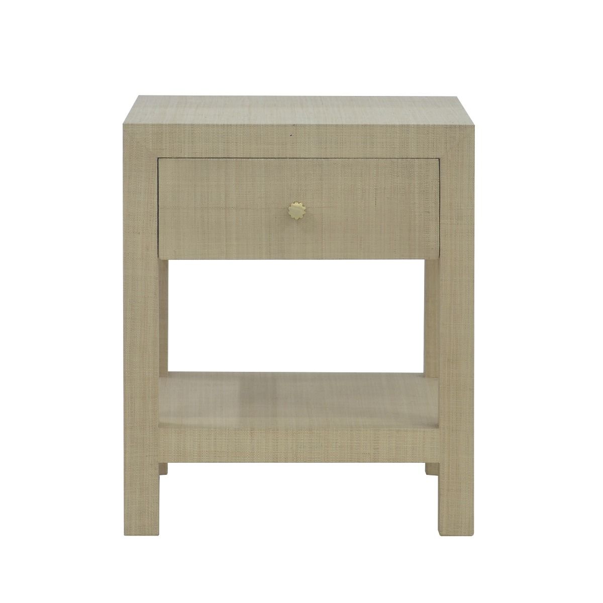 CR Kagu 1 Drawer Bedside w/Raffia