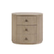 CR Kraton Oval Bedside Table with 3 Drawers