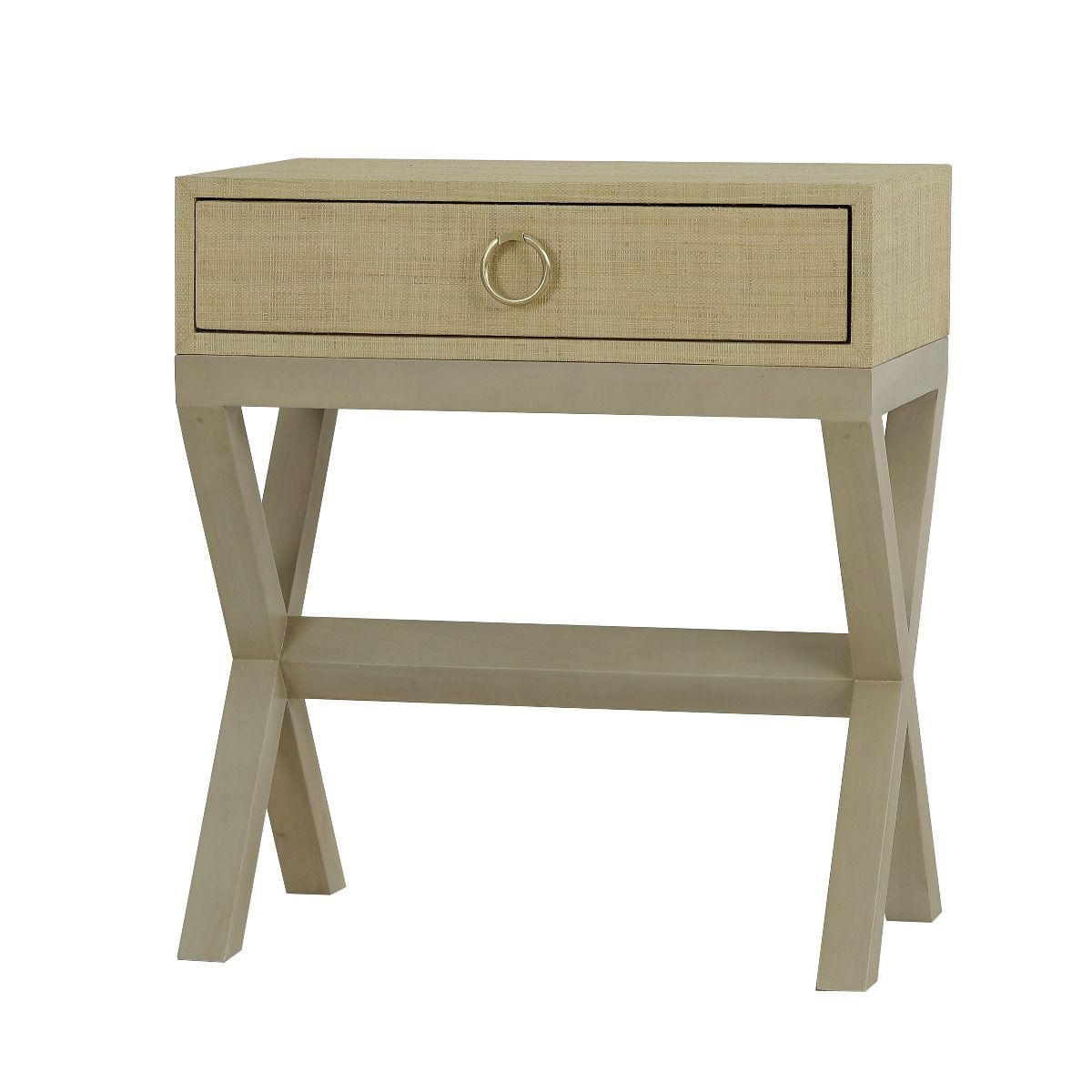 CR Renoir Rattan Bedside 1 Drawer