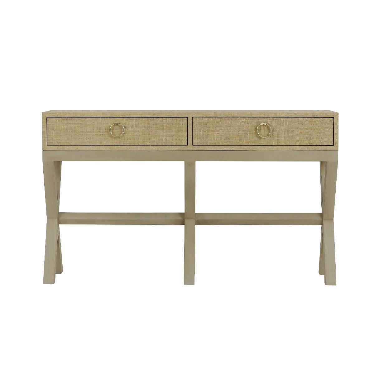 CR Renoir Rattan Console with Raffia