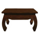 CT Dynasty Solid Timber Opium Leg Square Coffee Table