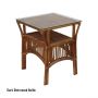 CR Atrium Side Table with Glass Top