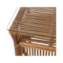 CR Atrium Side Table with Glass Top