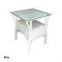 CR Atrium Side Table with Glass Top