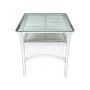 CR Atrium Side Table with Glass Top
