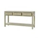 CR Kagu Console Table w/Raffia with 3 Drawers