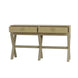 CR Renoir Console w/Raffia with 2 Drawers