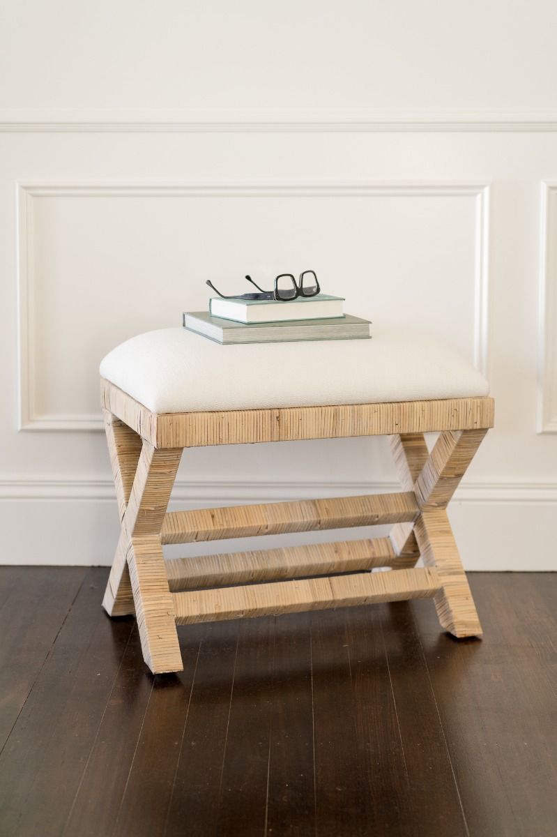 CR Renoir Rattan X Bench Small