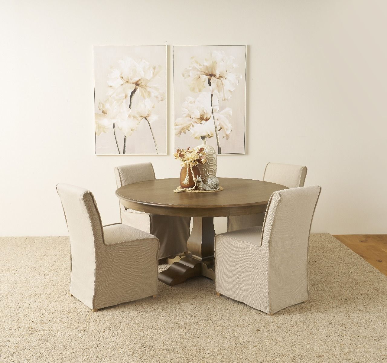 CR Trestle Round Dining Table