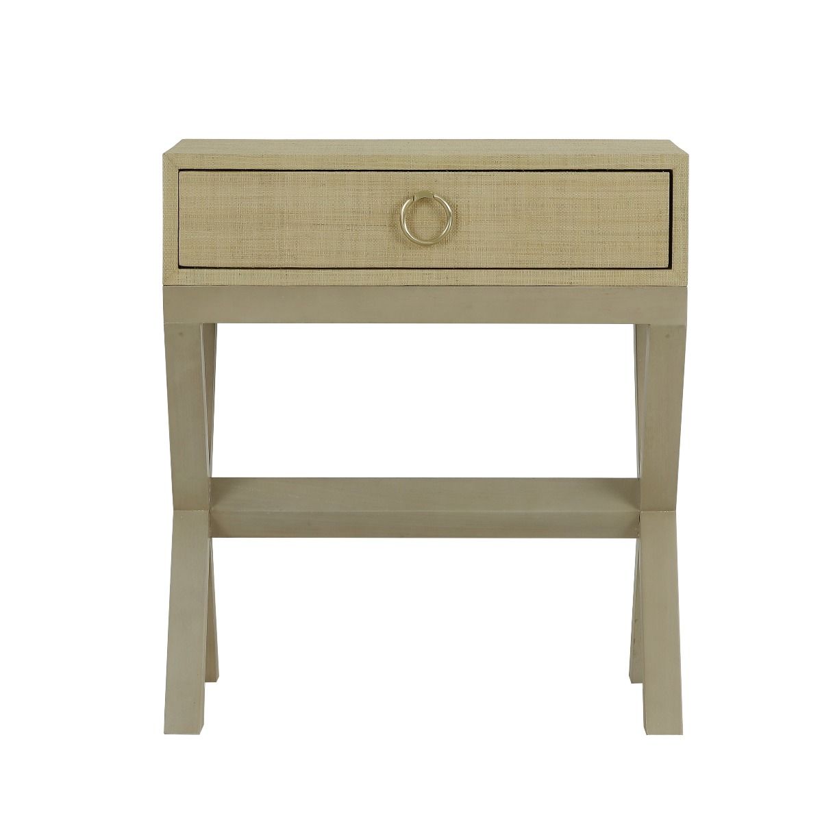 CR Renoir Raffia Bedside with 1 Drawer