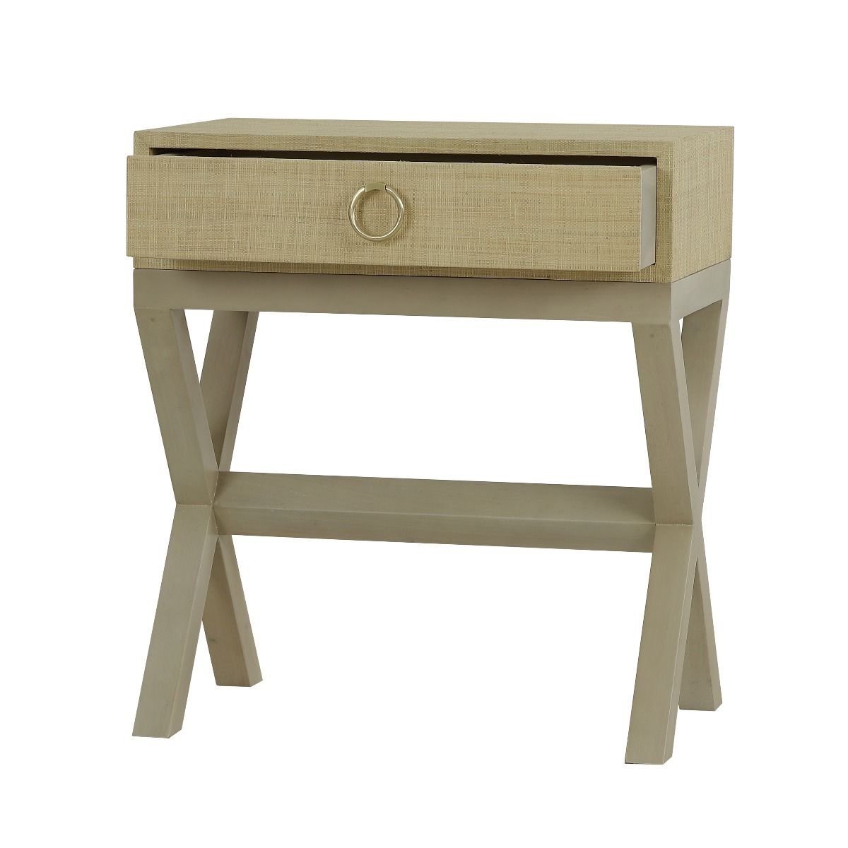 CR Renoir Raffia Bedside with 1 Drawer