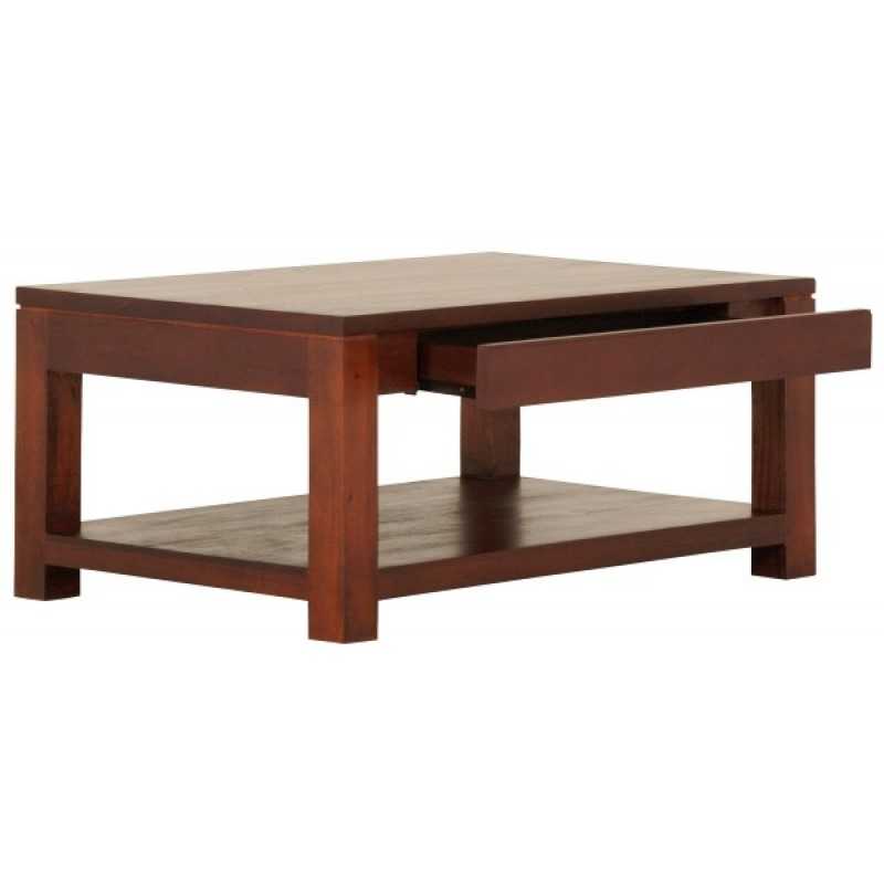 CT Amsterdam Solid Mahogany Timber 2 Drawer Coffee Table