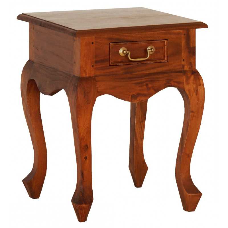 CT Queen Ann 1 Drawer Lamp Table