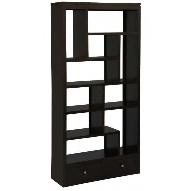 CT Amsterdam Solid Timber 10 Cube 2 Drawer Display Shelf