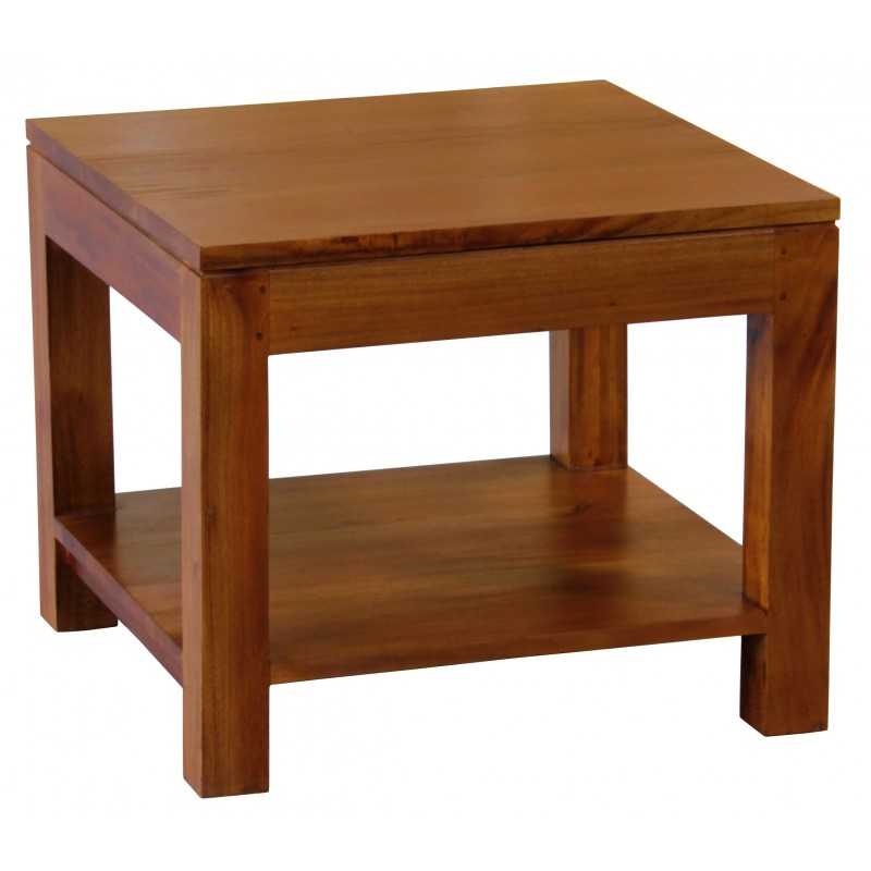 CT Amsterdam Solid Mahogany Timber Square Side Table