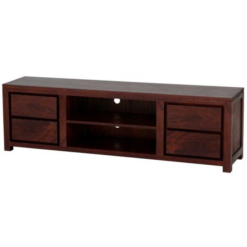CT Amsterdam Solid Mahogany Timber 4 Drawer Entertainment Unit - 2 meter Wide