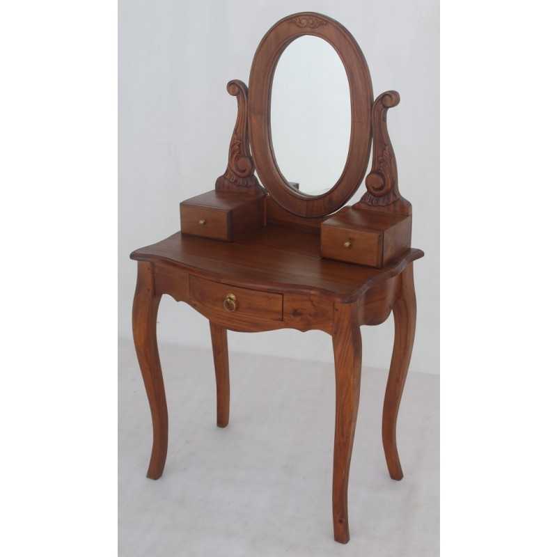 CT Queen Ann 3 Drawer Small Dressing Table