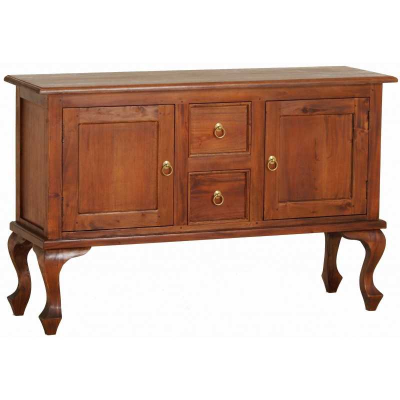 CT Queen Ann Solid Timber 2 Door 2 Drawer Sofa Table