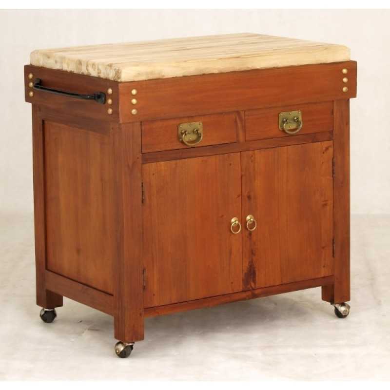 CT Heritage 2 Door 2 Drawer Butcher's Block