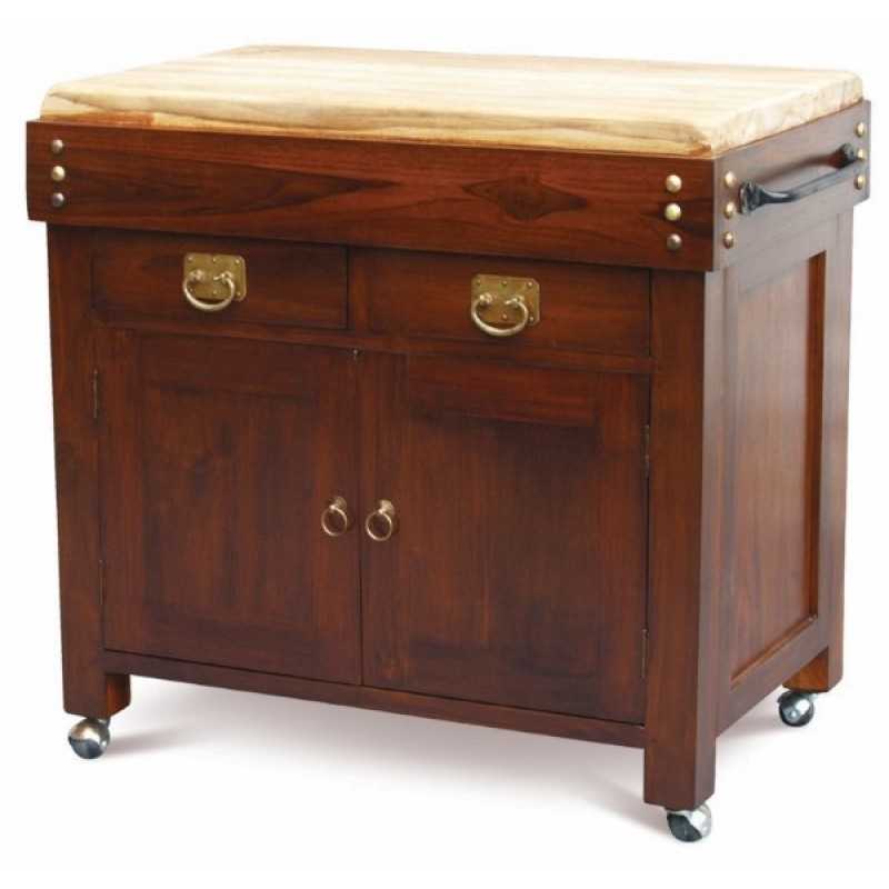 CT Heritage 2 Door 2 Drawer Butcher's Block