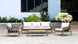 CR Cameo Timber Frame 3 Seater Outdoor Lounge with Cushion