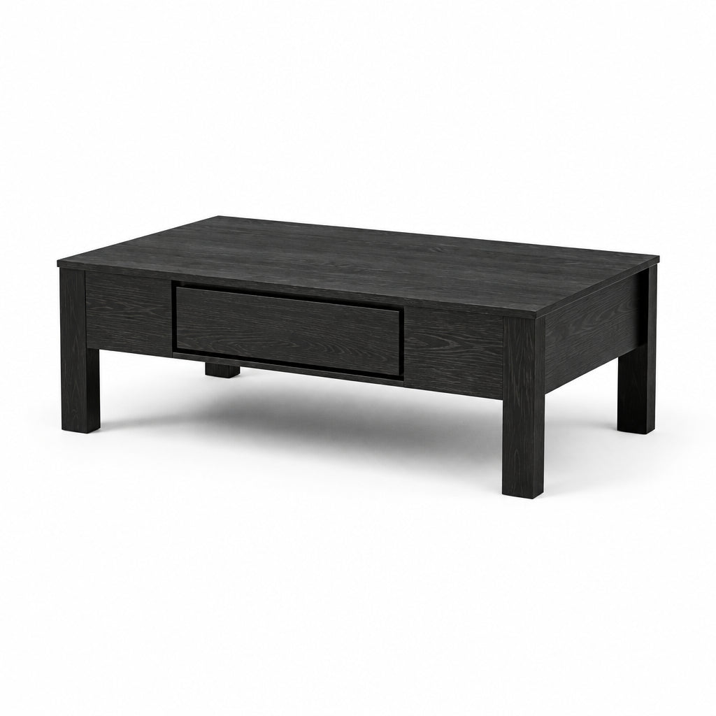 MD Canva Solid Timber 1 Drawer Coffee Table
