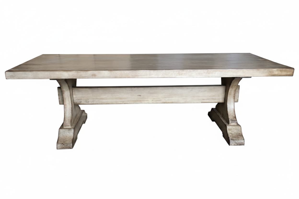 MF Chapel Recycled Oregon Timber Antique Look Dining Table