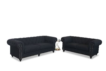BT Chesterfield Fabric Upholstered 3 Seater Sofa