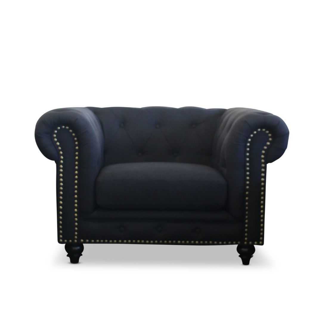 BT Chesterfield Fabric Upholstered Arm Chair