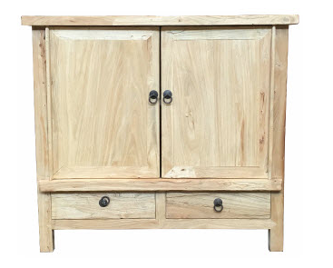 MF Chinese Antique Reproduction 2 Door 2 Drawer Cabinets