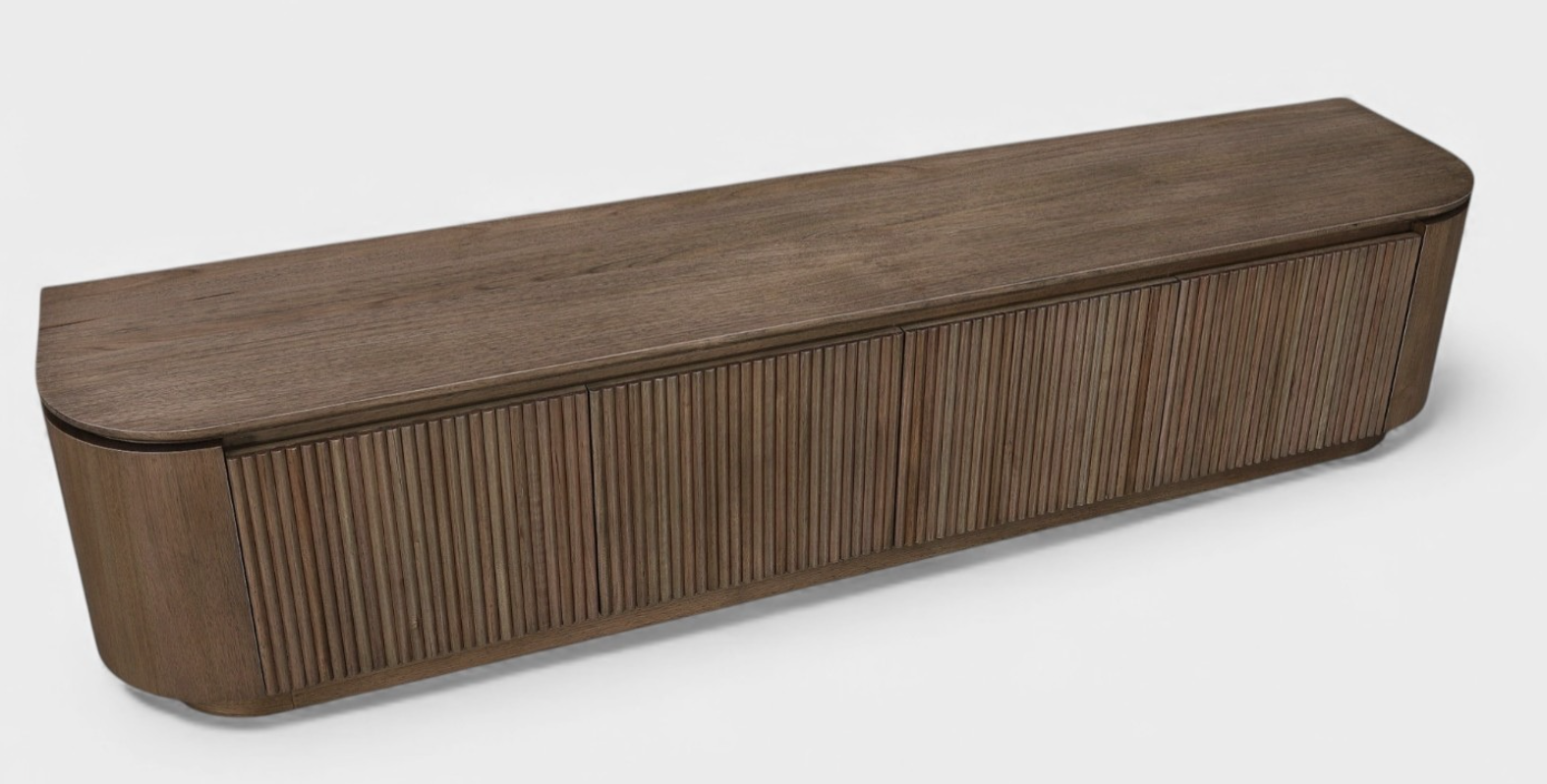 MD Hobart Solid Timber 4 Door TV Unit