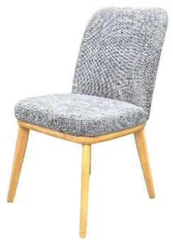 MD Calvin Fabric Upholstered Timber Leg Dining Chair