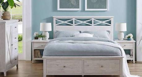 VI Clifton Solid Timber 2 Bedend Drawer Storage Bed